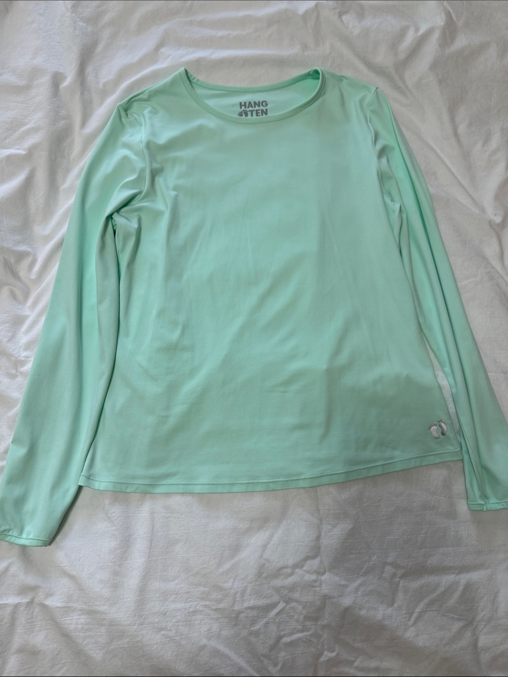 Hang Ten Mint Green Long-Sleeve Sun Top